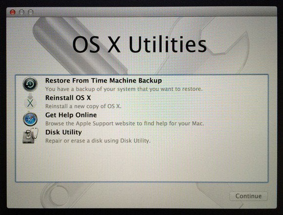 Install Os X Recovery Partition